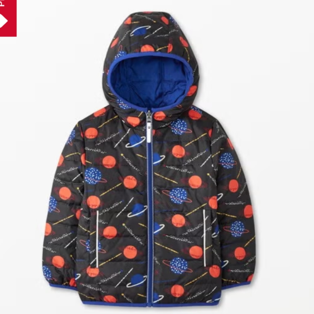 Hanna Anderson Reversible Winter Jacket Size 5 (110cm)